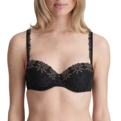 Marie Jo Joy 0102569 Unterlegter Außenträger-BH Schwarz 70D
