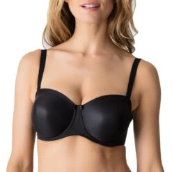PrimaDonna Satin 0161331 Trägerloser BH Schwarz 75C