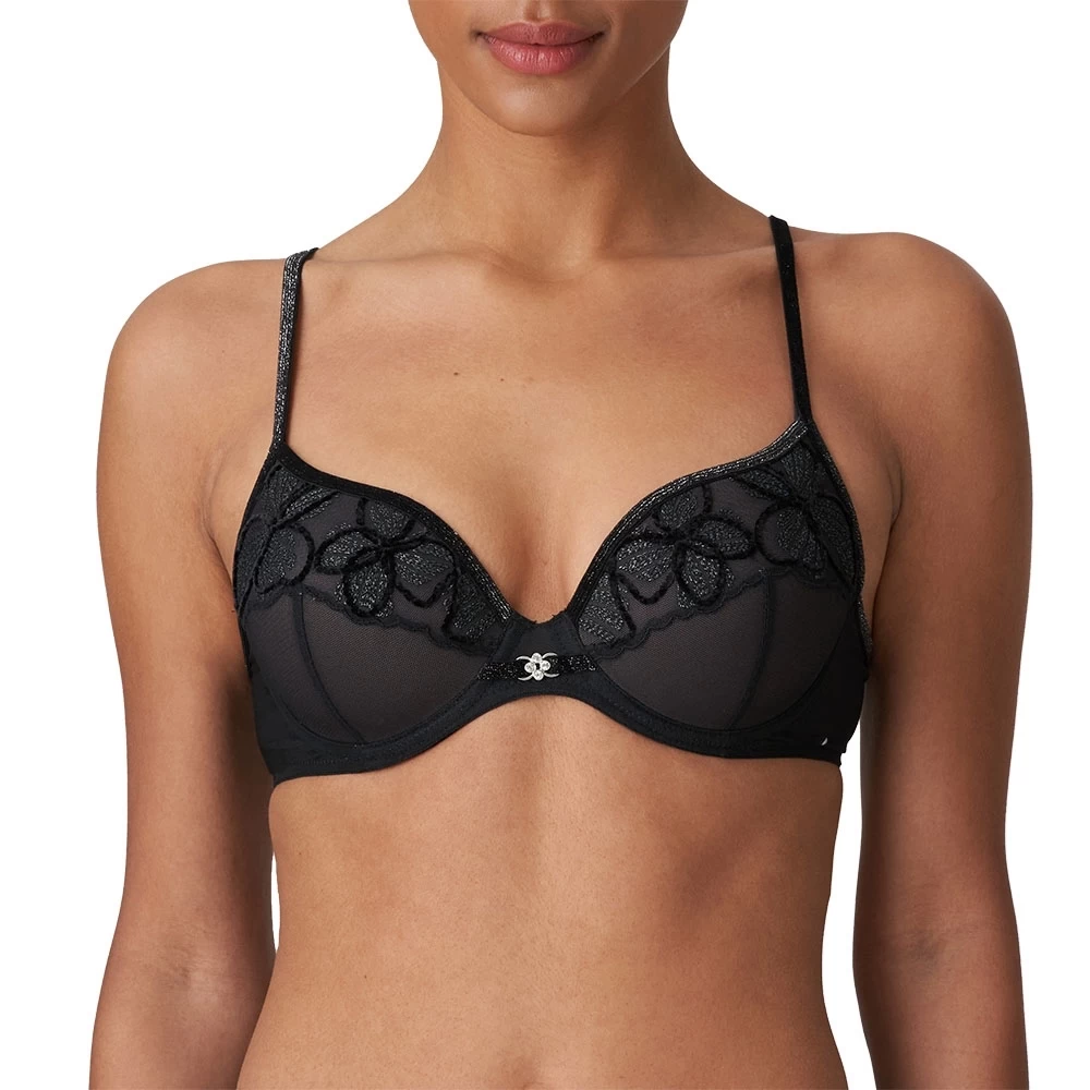 Marie Jo Lous 0102656 Unterlegter BH Herzform Schwarz 75A