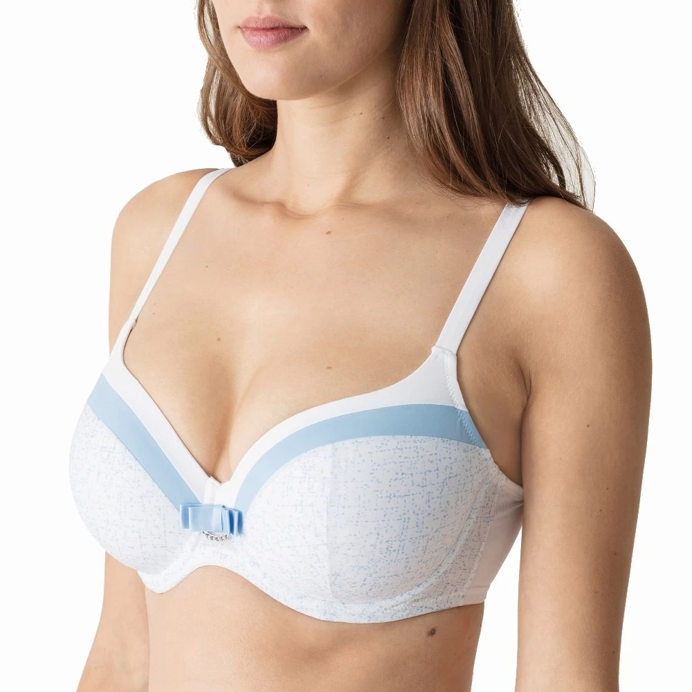 PrimaDonna Twist Coco 0241740 Unterlegter BH Herzform Cup C-E Vichy Blue 90C – Bild 2